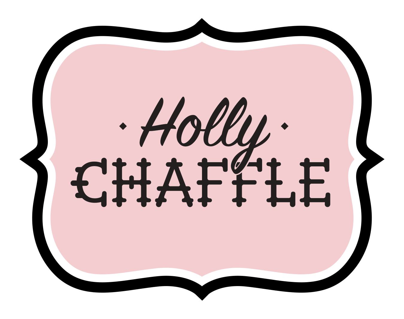 Holly Chaffle Peach Inside